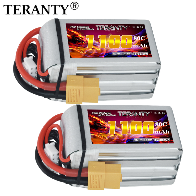 Drone Power Bank - TERANTY 4S 1100mAh 80C/160C Lipo Battery