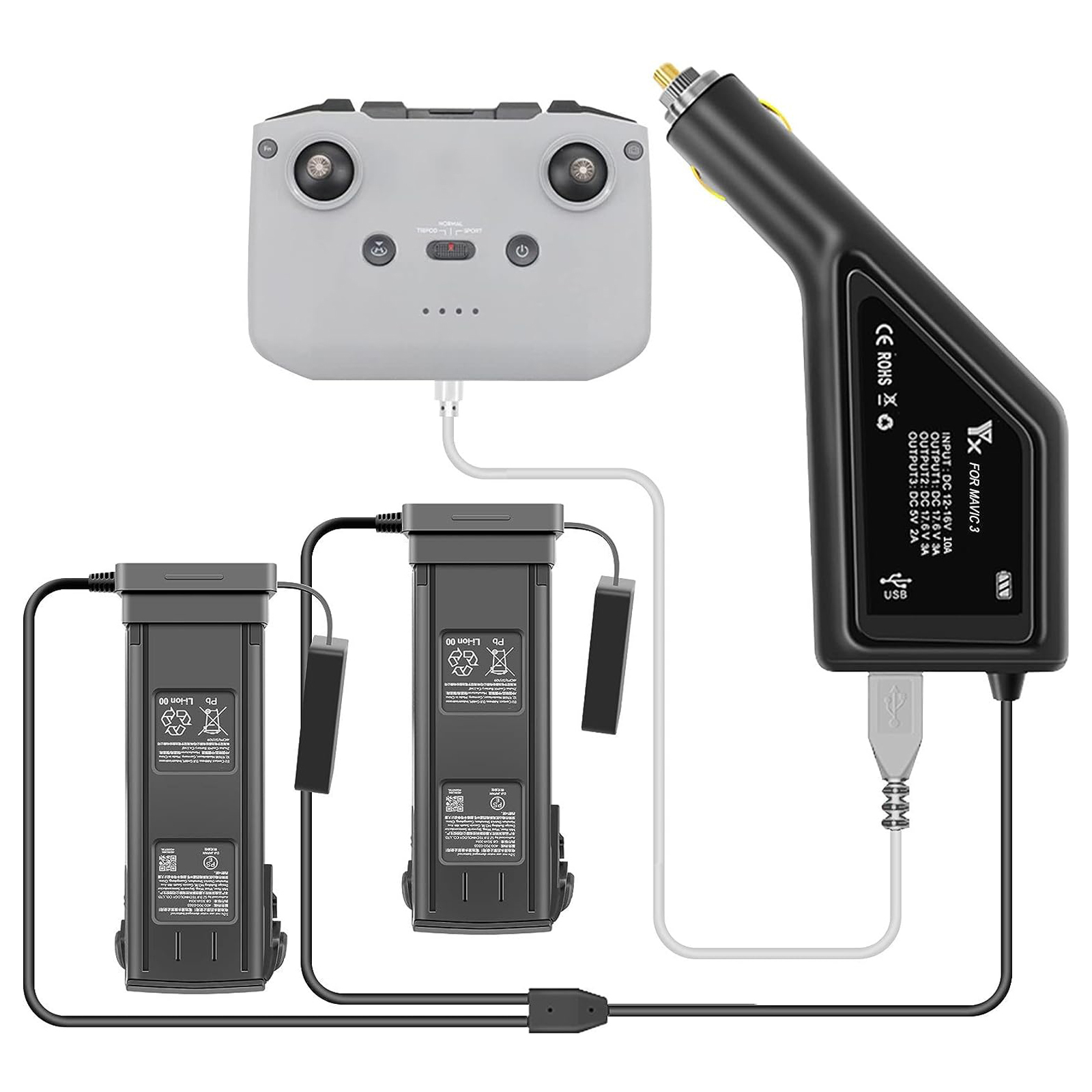 Drone Charging Hub - For DJI Mavic 3 Intelligent Battery