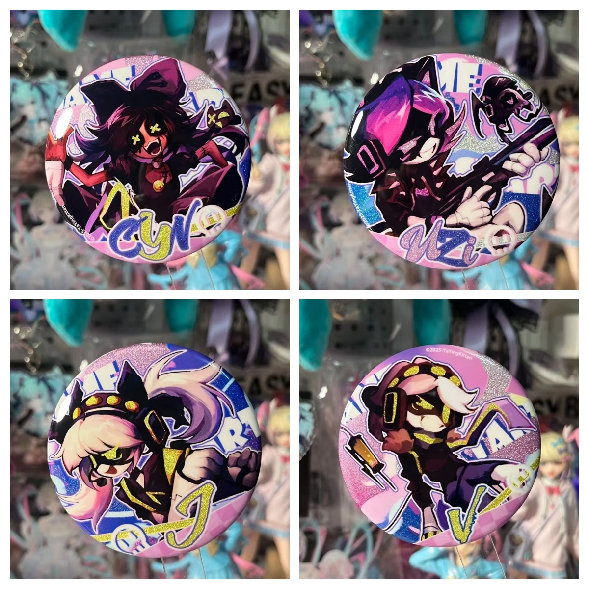Drone Backpack - Murder Drones Tinplate Round Button Brooches