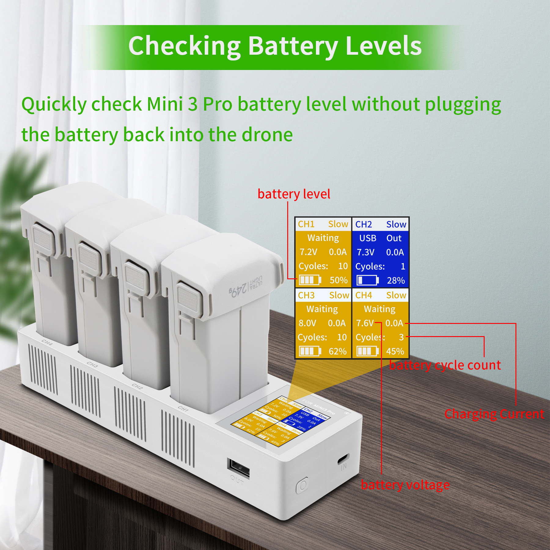 4in1 3in1 Battery Charging Hub - Drone Charging Hub reseña y precio