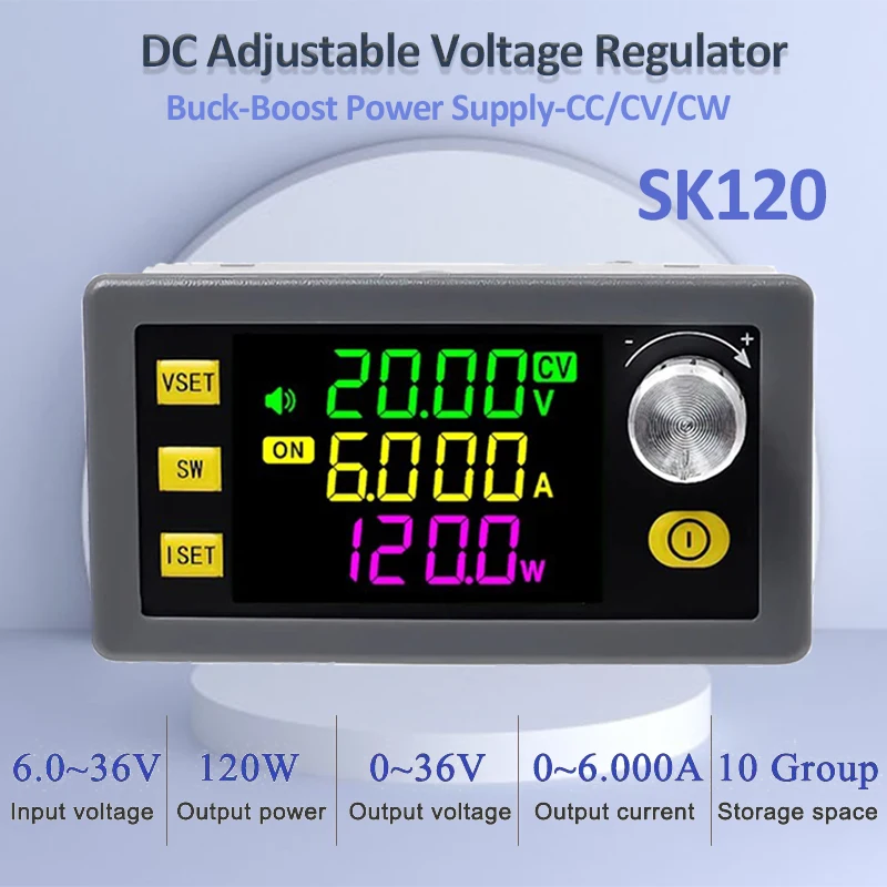 SK120 120W CNC Buck Boost DC A - Drone Solar Charger reseña y precio