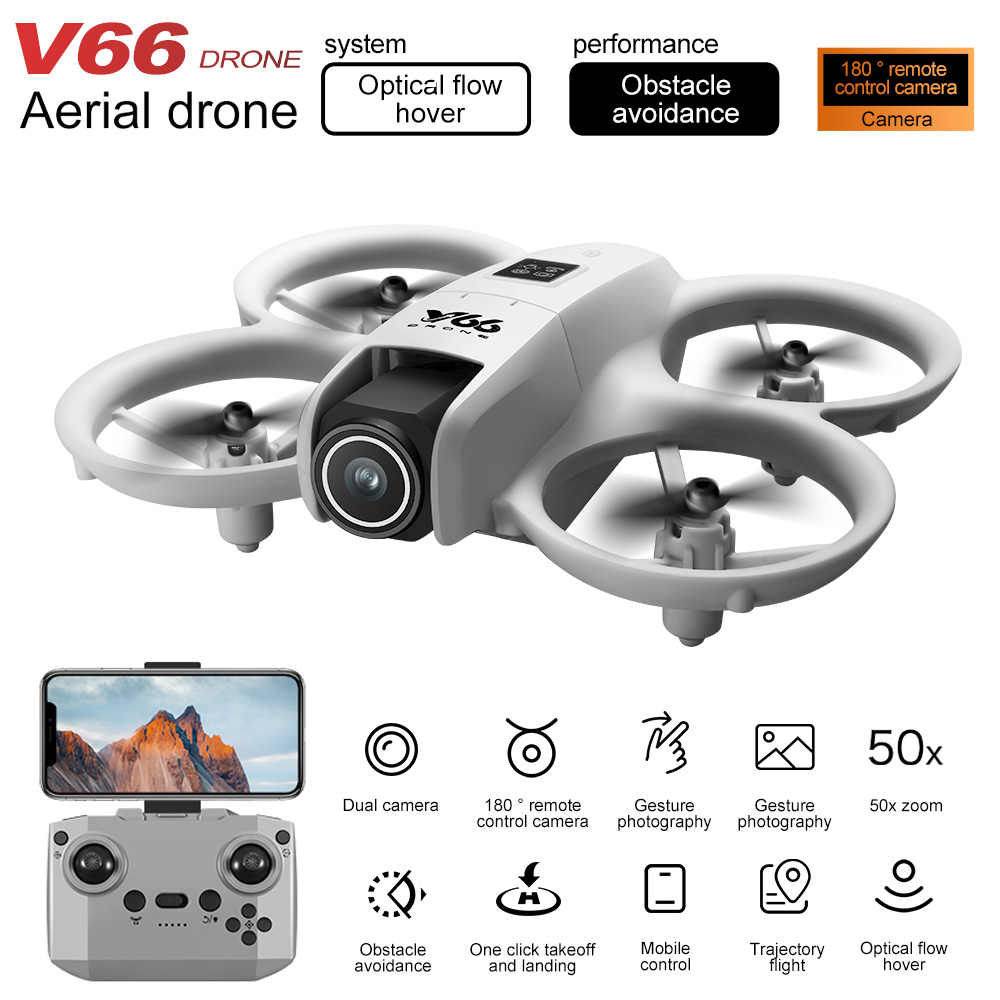 New V66 Mini Drone HD Camera 4 - Drone Power Bank reseña y precio