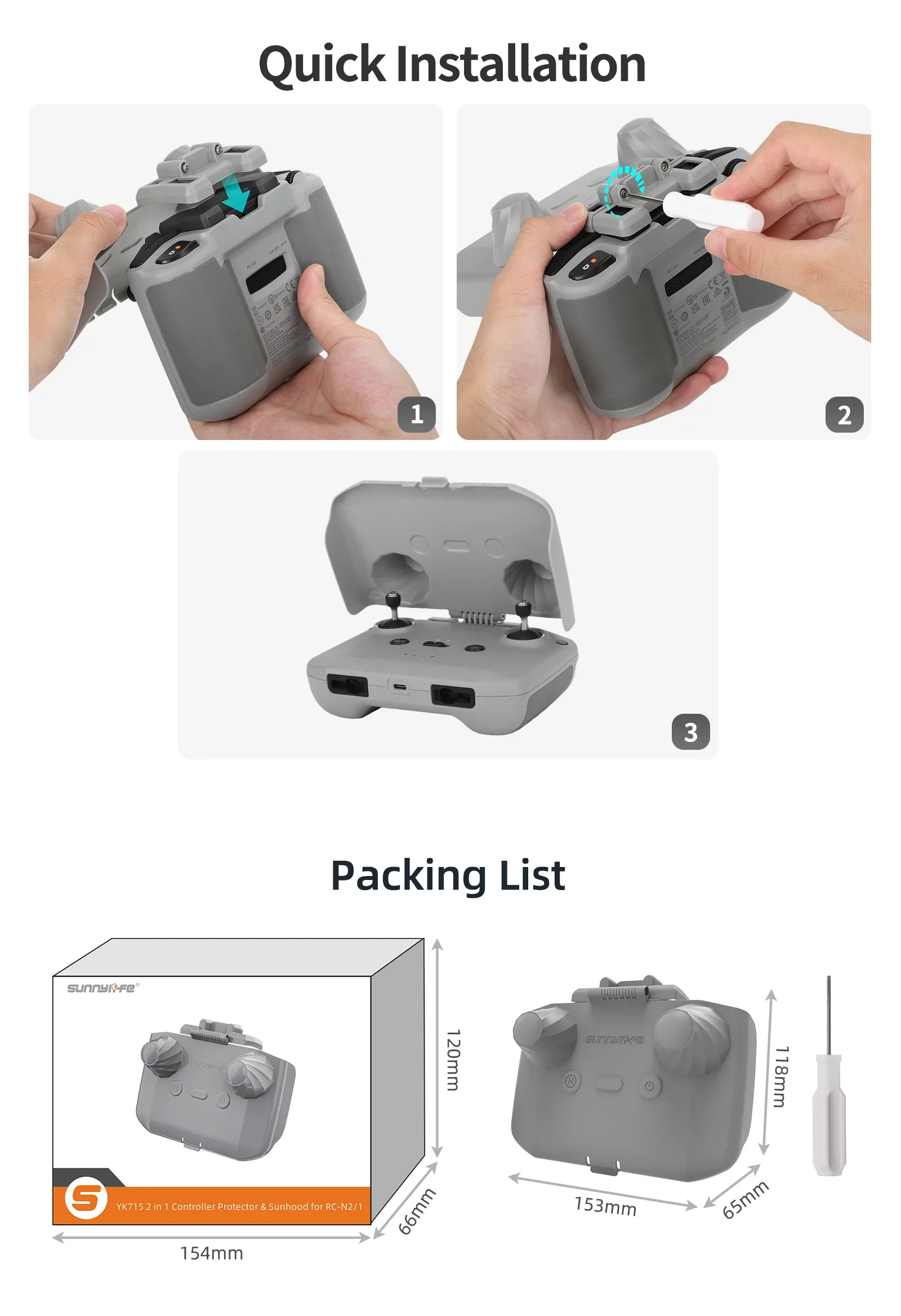 2 in 1 Controller Protector Su - Drone Control Stick reseña y precio