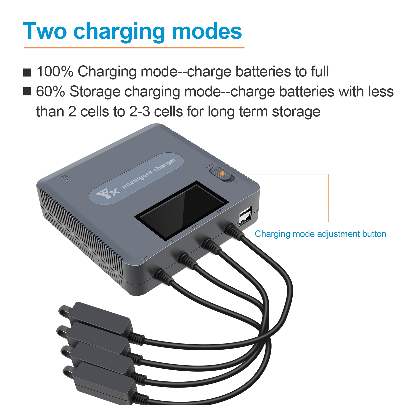 6 in 1 Digital display Battery - Drone Charging Hub reseña y precio