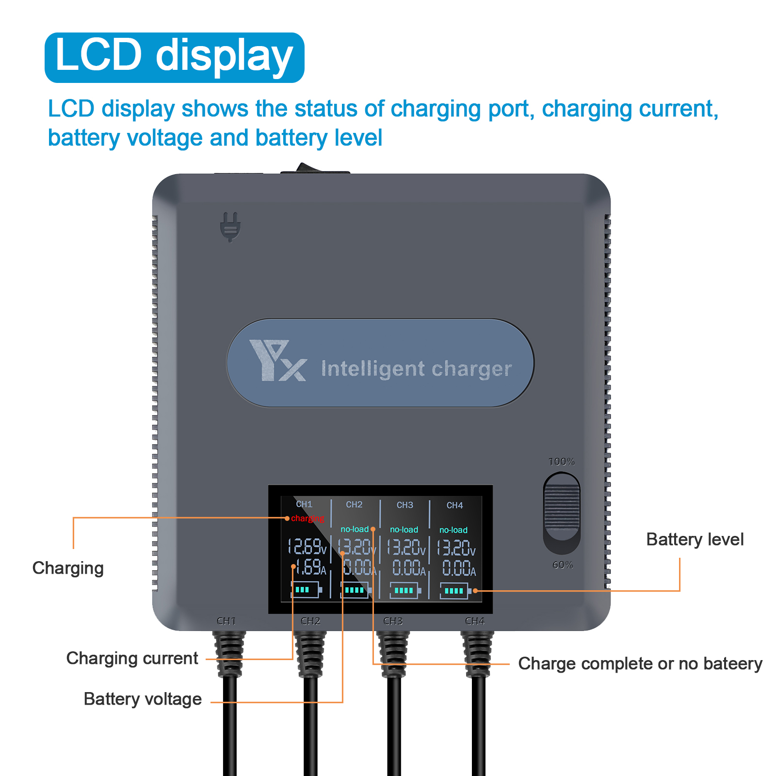 6 in 1 Digital display Battery - Drone Charging Hub reseña y precio