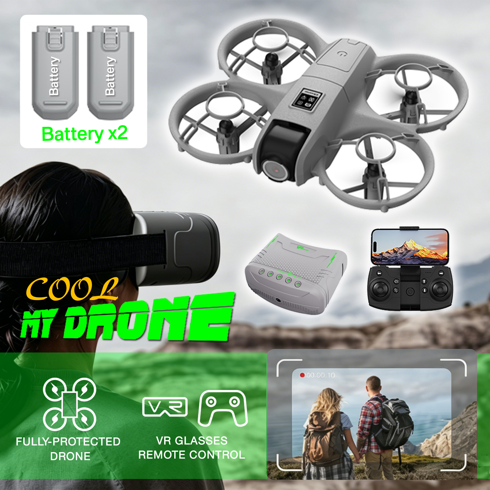 Mini Drone That Is Easy For Be - Drone Power Bank reseña y precio
