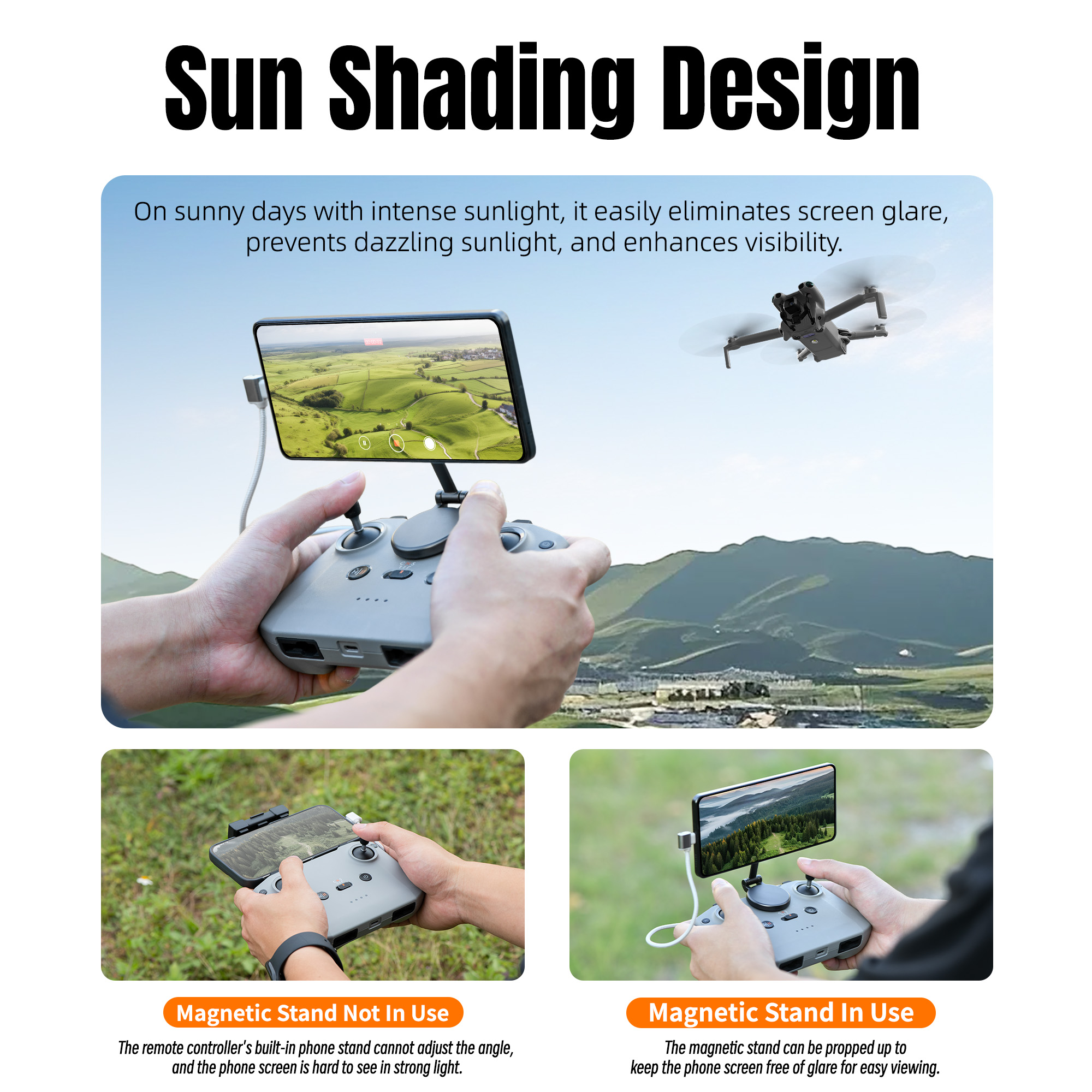 Adjustable Magnetic Phone Stan - Drone Tablet Mount reseña y precio