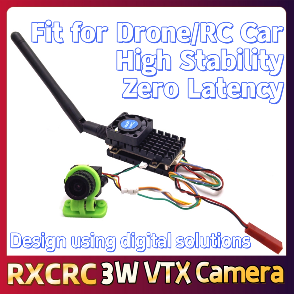 RXCRC 5.8G 3W Video VTX transm - Drone Controller Screen reseña y precio