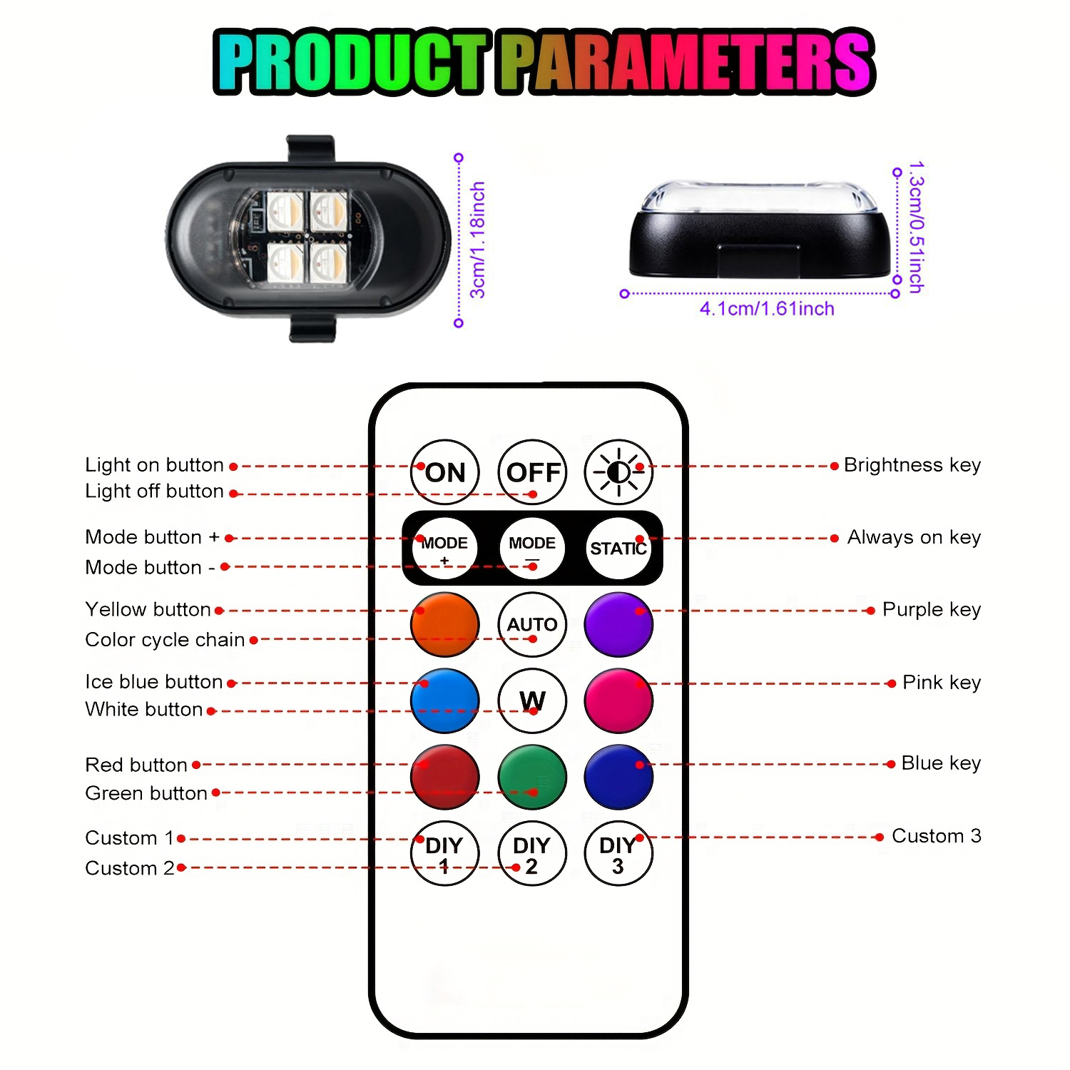 Upgraded 4LEDs Wireless LED St - Drone Beacon Light reseña y precio