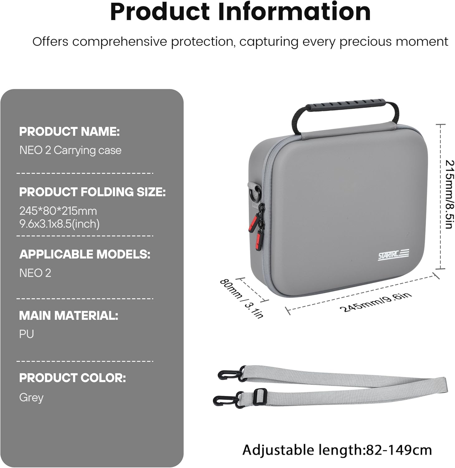 STARTRC Neo 2 Portable PU Shou - Drone Carrying Case reseña y precio