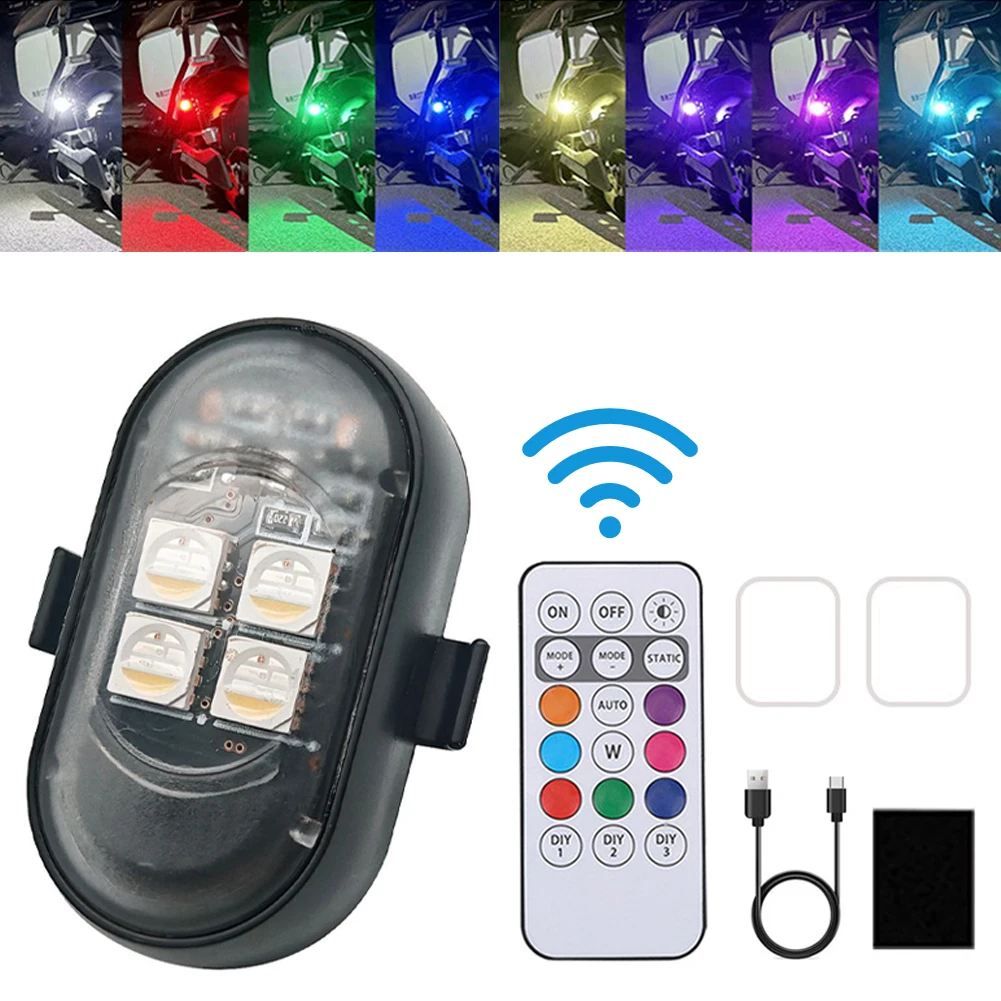 1-8PCS USB Rechargeable Waterp - Drone Strobe Light reseña y precio