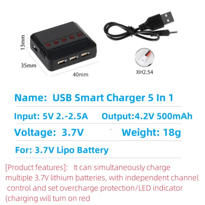 Syma X5HW X5HC X5C X5SW 3.7V 5 - Drone Power Bank reseña y precio