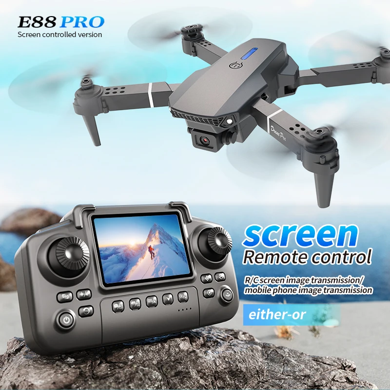 Professional E88 PRO Drone wit - Drone Controller Screen reseña y precio