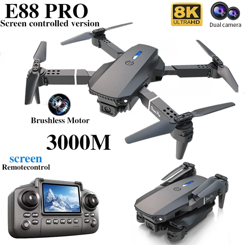 Professional E88 PRO Drone wit - Drone Controller Screen reseña y precio