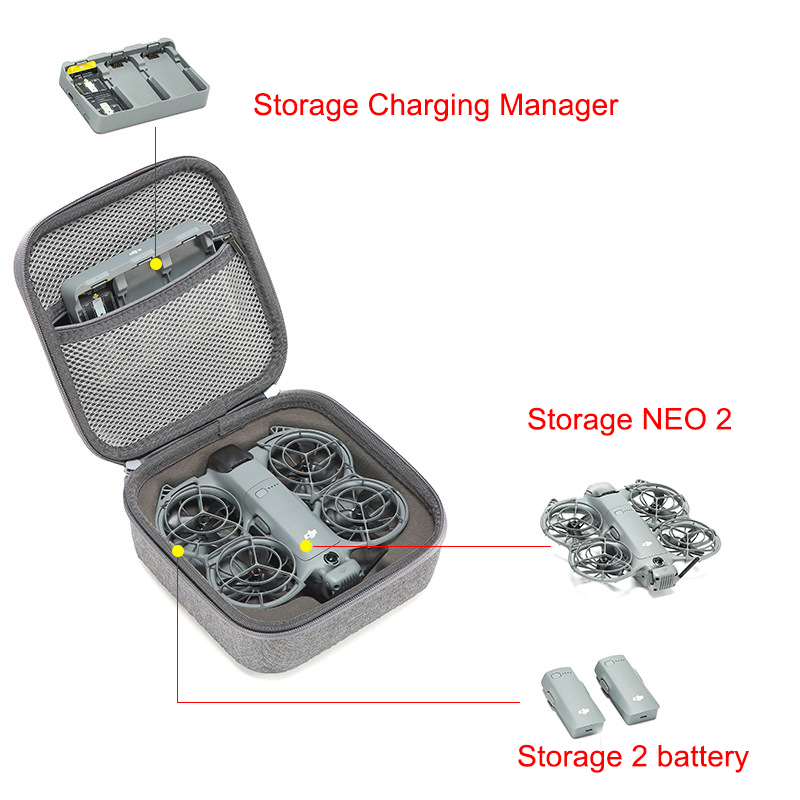 Box for DJI Neo 2 RC N3 Drone  - Drone Hard Shell Case reseña y precio