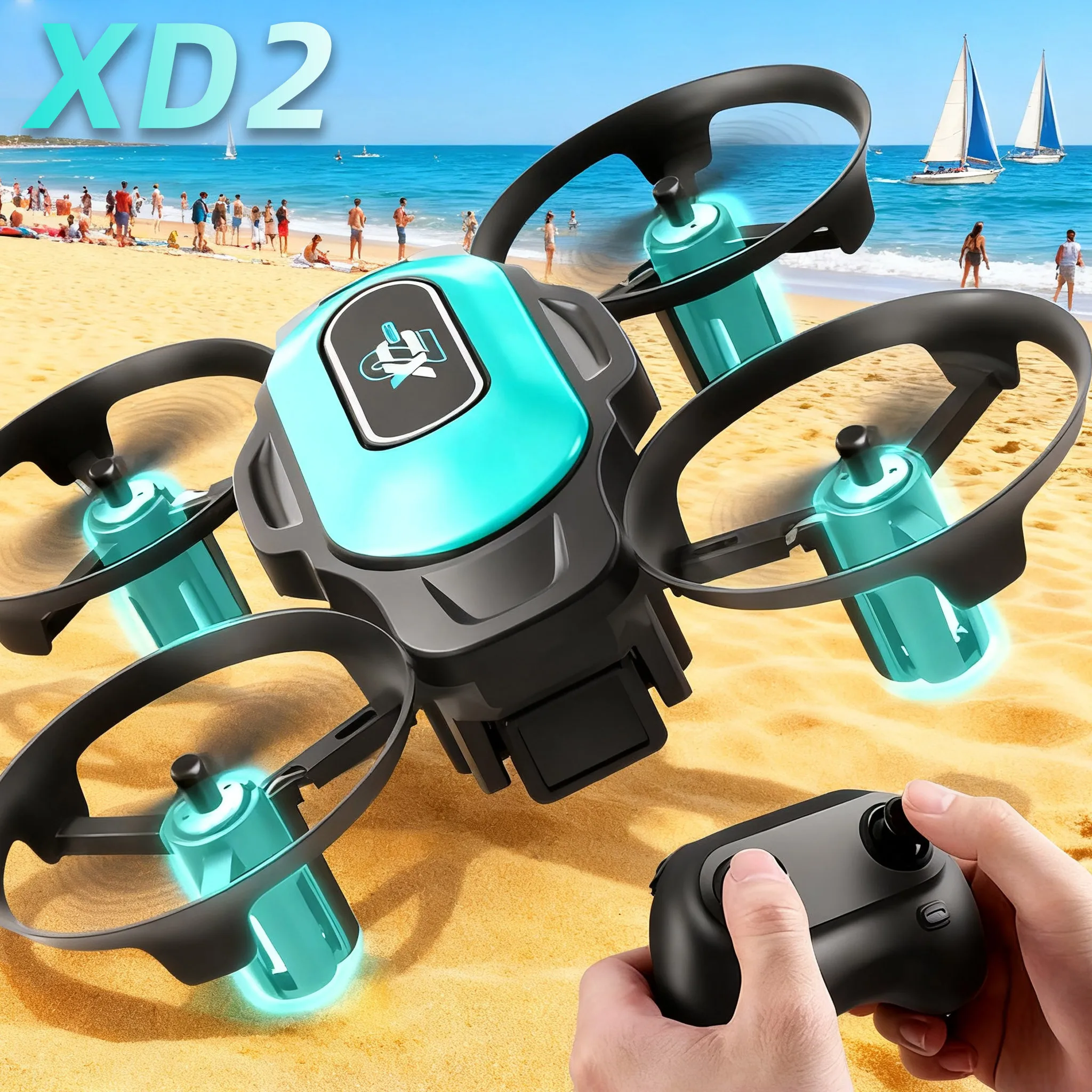 XD2 Mini Drone, 360° Stunt Fli - Drone Remote Controller Lanyard reseña y precio