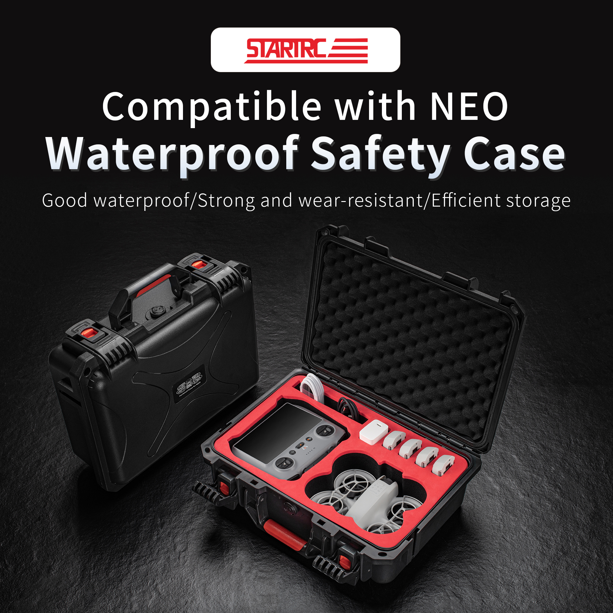 Portable Hard Waterproof Case  - Drone Joystick Cover reseña y precio