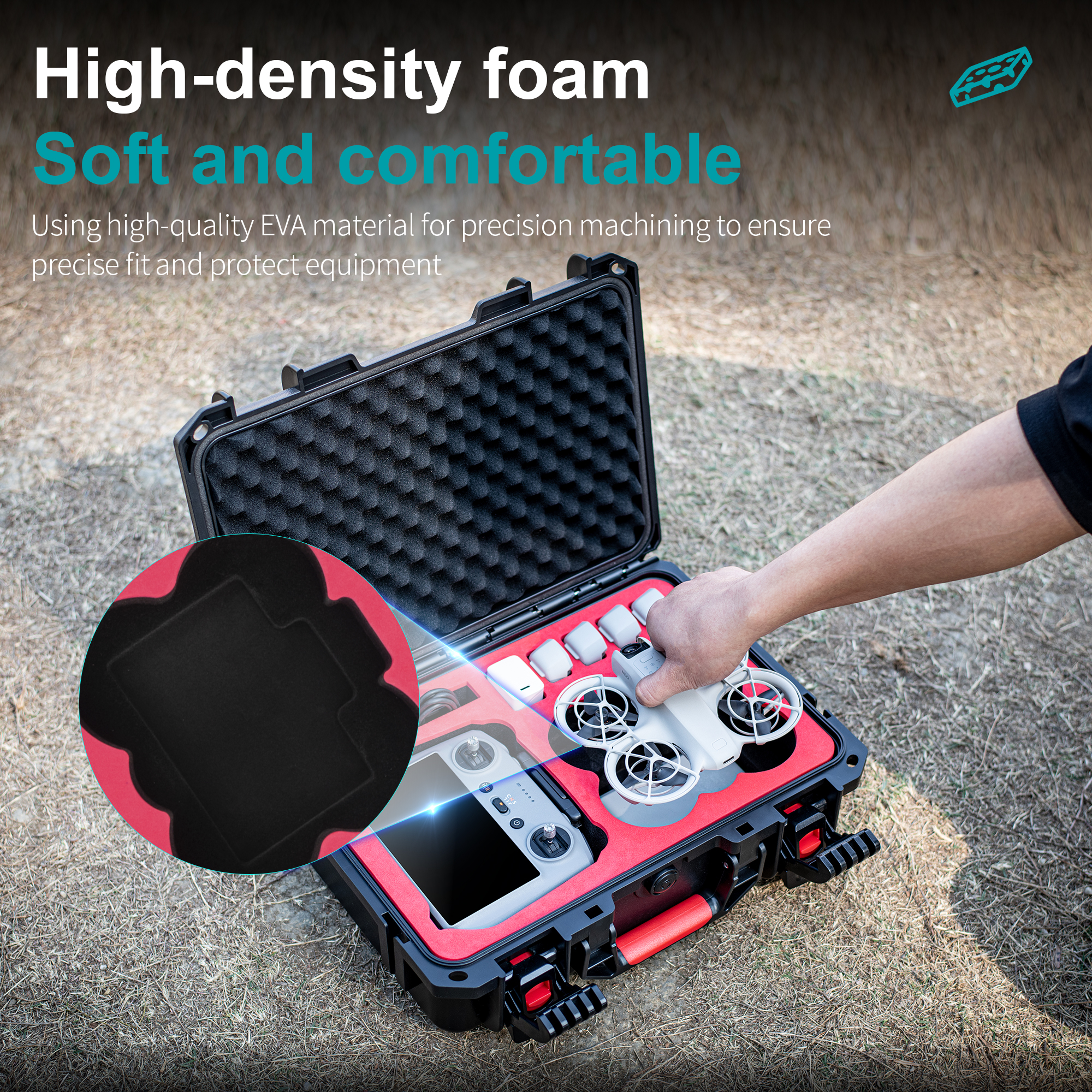 Portable Hard Waterproof Case  - Drone Joystick Cover reseña y precio