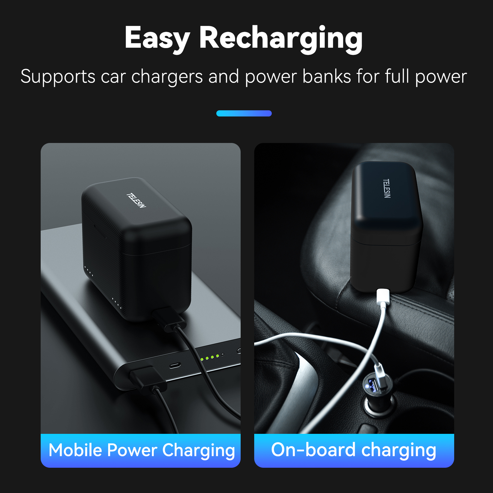 TELESIN For Insta360 X3 X4 Bat - Drone Charging Hub reseña y precio