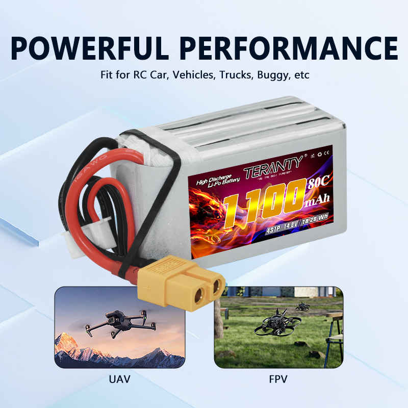 TERANTY 4S 1100mAh 80C/160C Li - Drone Power Bank reseña y precio