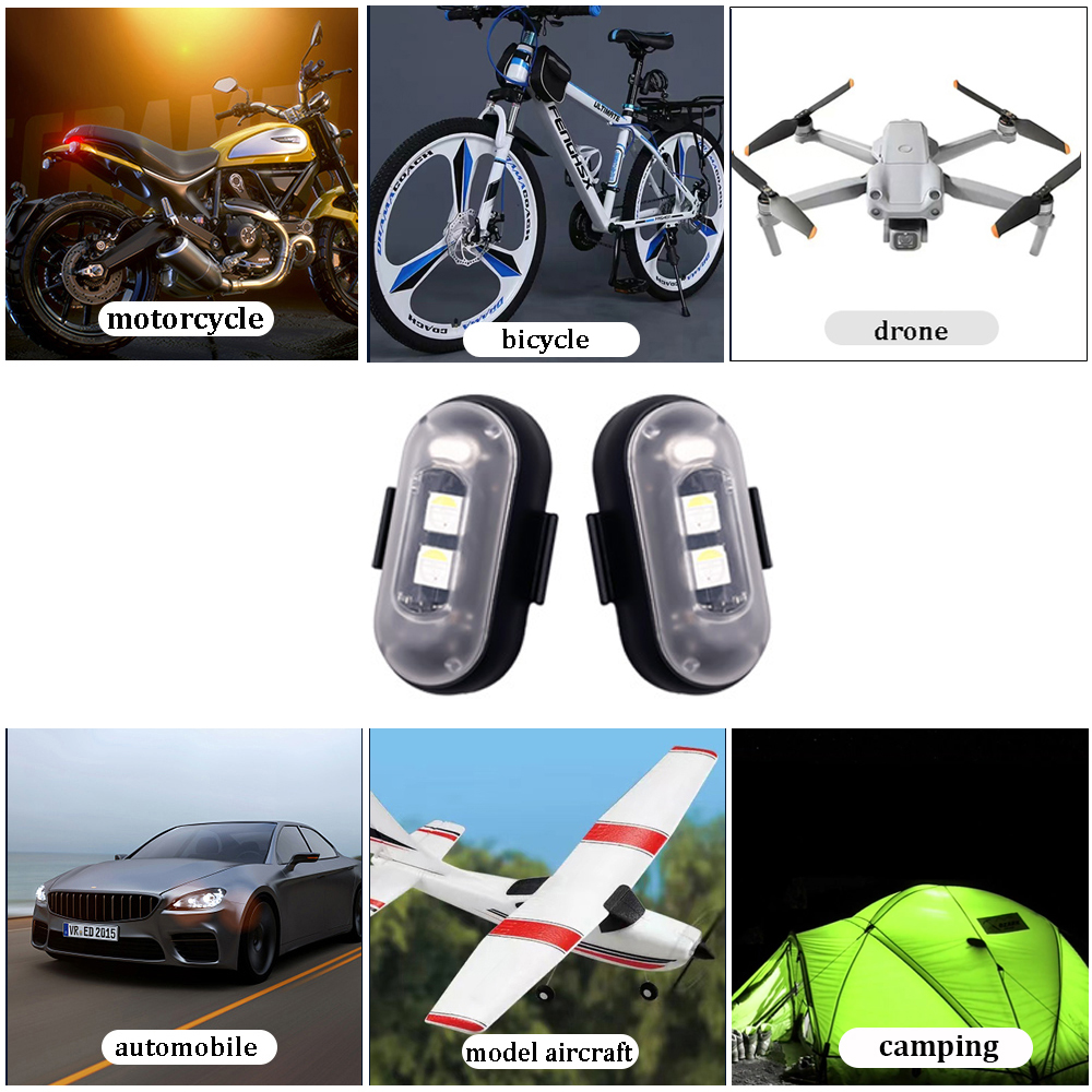 10x 4x 8Colors Wireless LED Dr - Drone Strobe Light reseña y precio