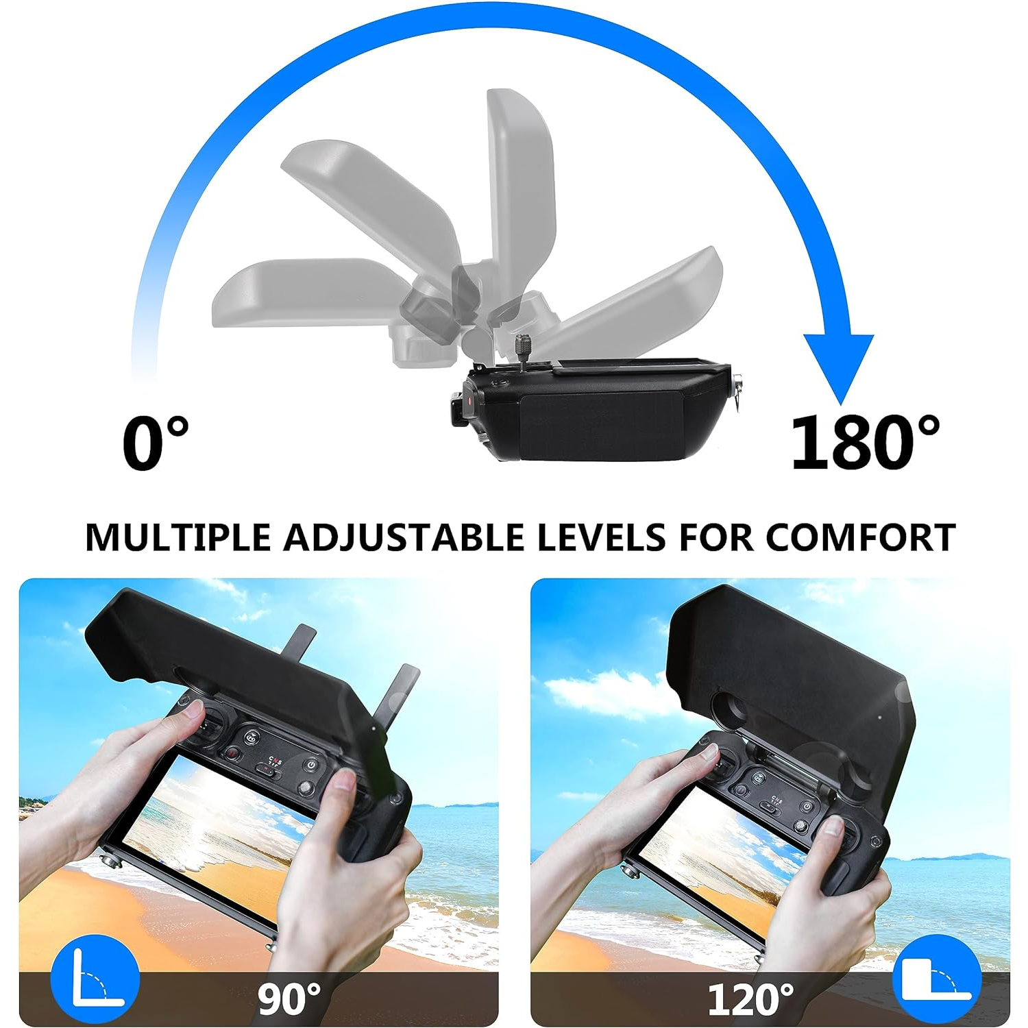 2-in-1 Sun Hood & Joystick Cov - Drone Control Stick reseña y precio