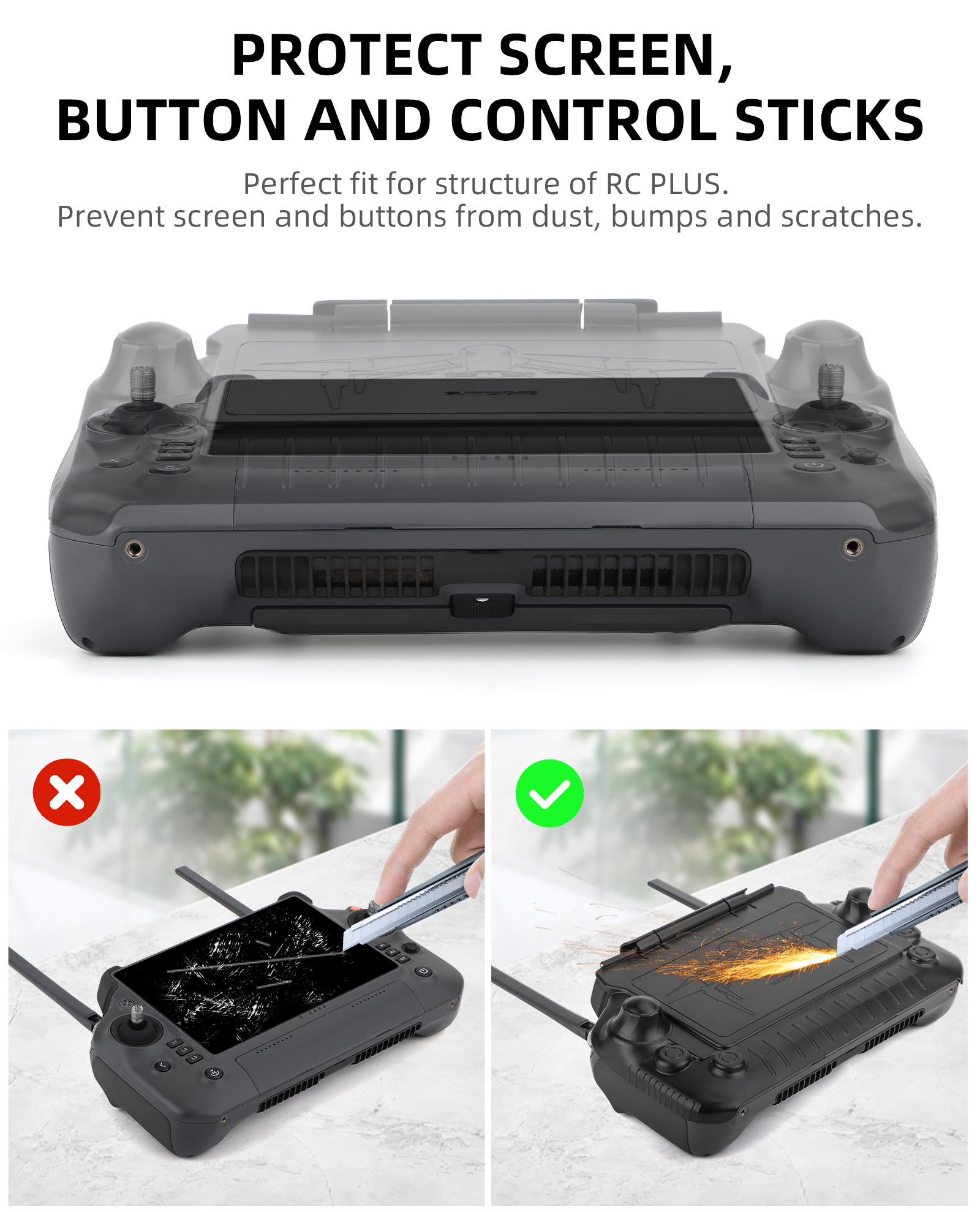 RC Plus Sun Hood Joystick Prot - Drone Sun Shade reseña y precio