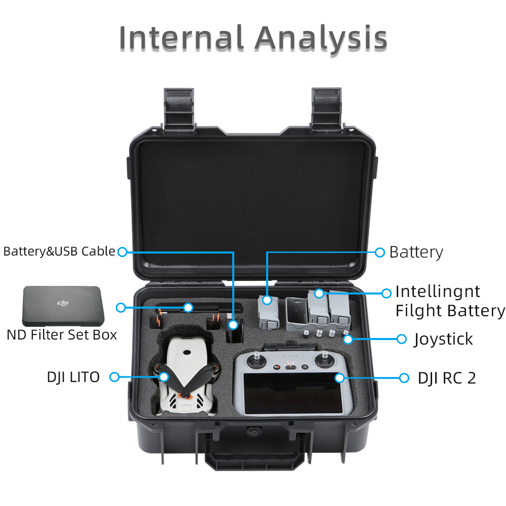 For DJI LITO 1 X1 Drone Hard S - Drone Hard Shell Case reseña y precio