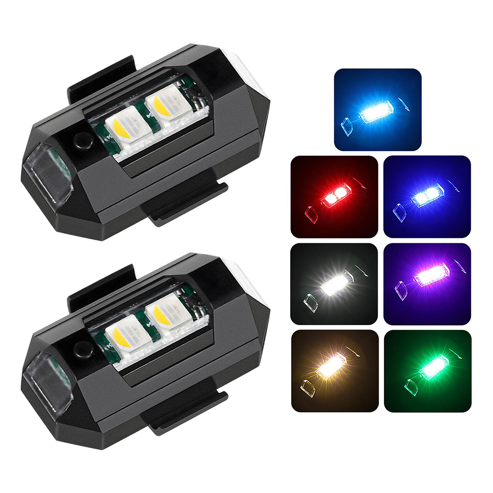 2PCS Mini LED Strobe Lights De - Drone Strobe Light reseña y precio