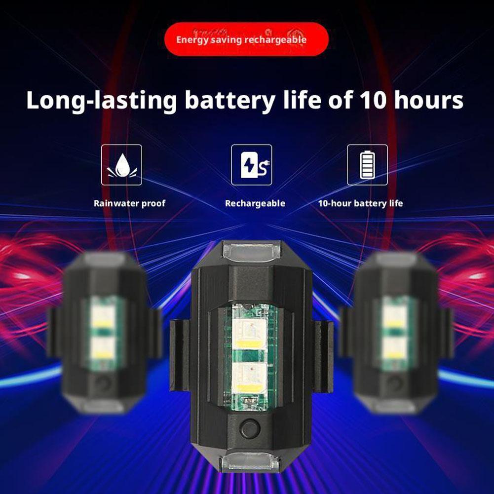 2PCS Mini LED Strobe Lights De - Drone Strobe Light reseña y precio