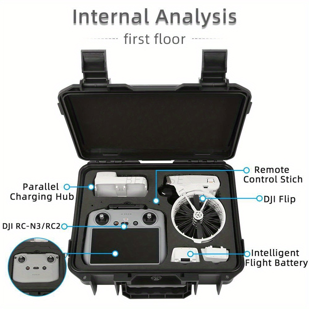 For DJI Flip hard-shell storag - Drone Carrying Case reseña y precio
