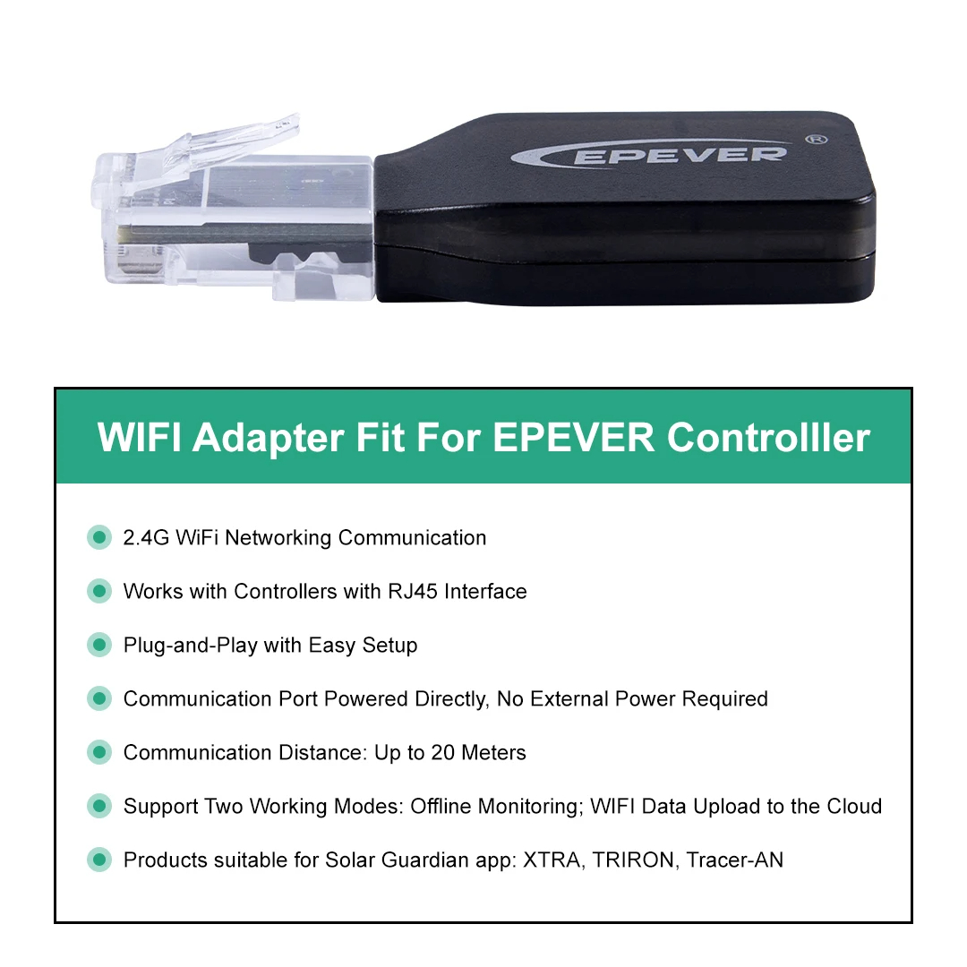 EPEVER WiFi 2.4G RJ45 D WIFI B - Drone Solar Charger reseña y precio