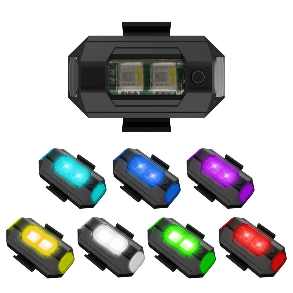 1PC 7 Color Mini USB Charging  - Drone Strobe Light reseña y precio