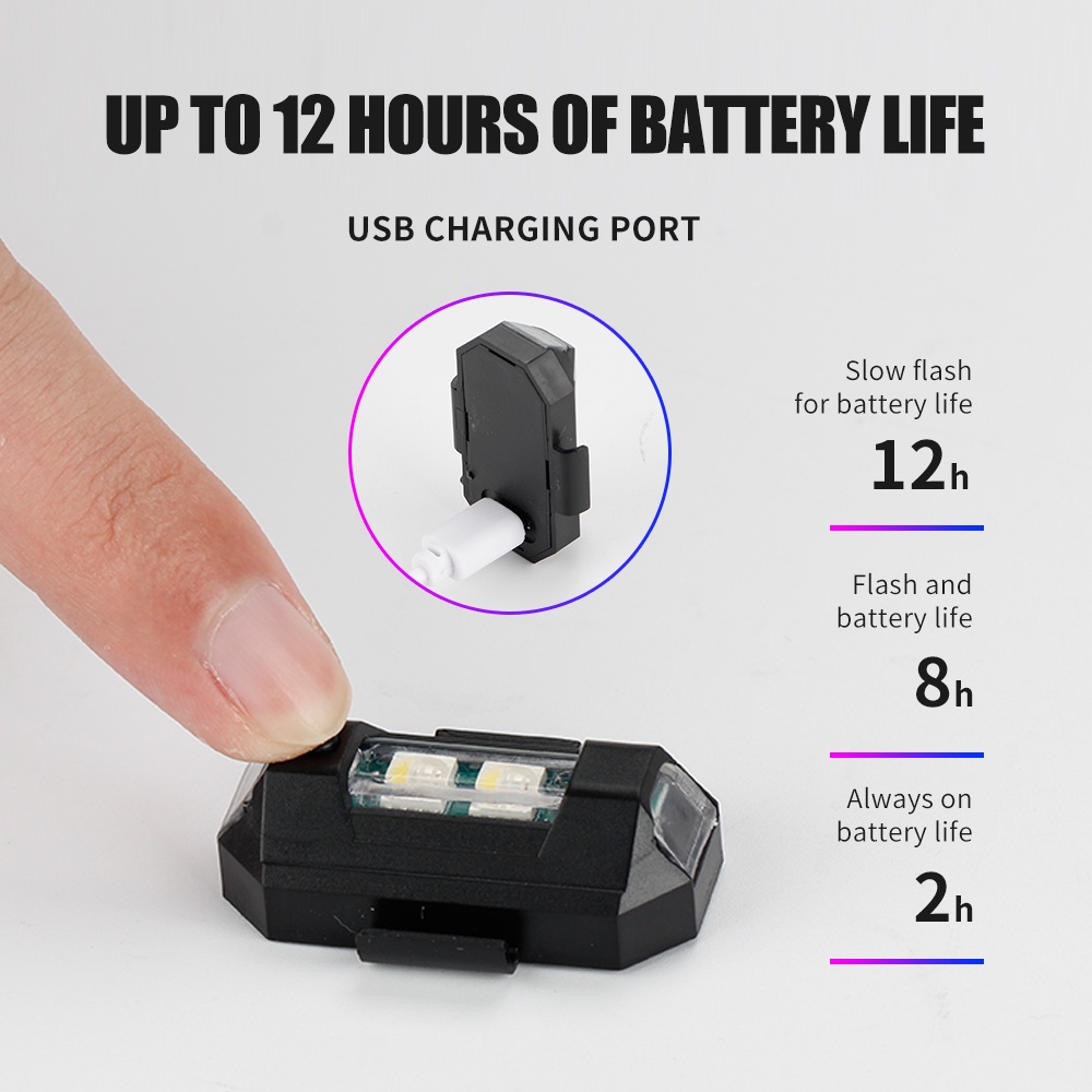 1PC 7 Color Mini USB Charging  - Drone Strobe Light reseña y precio