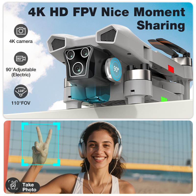 NEW Hot L017 Pro Drone Brushle - Drone Power Bank reseña y precio