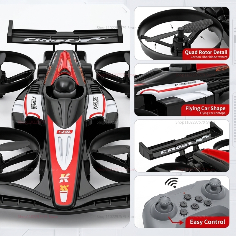 Mini RC Flying Car Transformab - Drone Control Stick reseña y precio